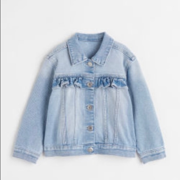 H&M Other - H&M Girls Ruffle Detailed Denim Jacket